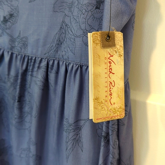 North River Blue Sleeveless Top M nwt - Picture 5 of 10